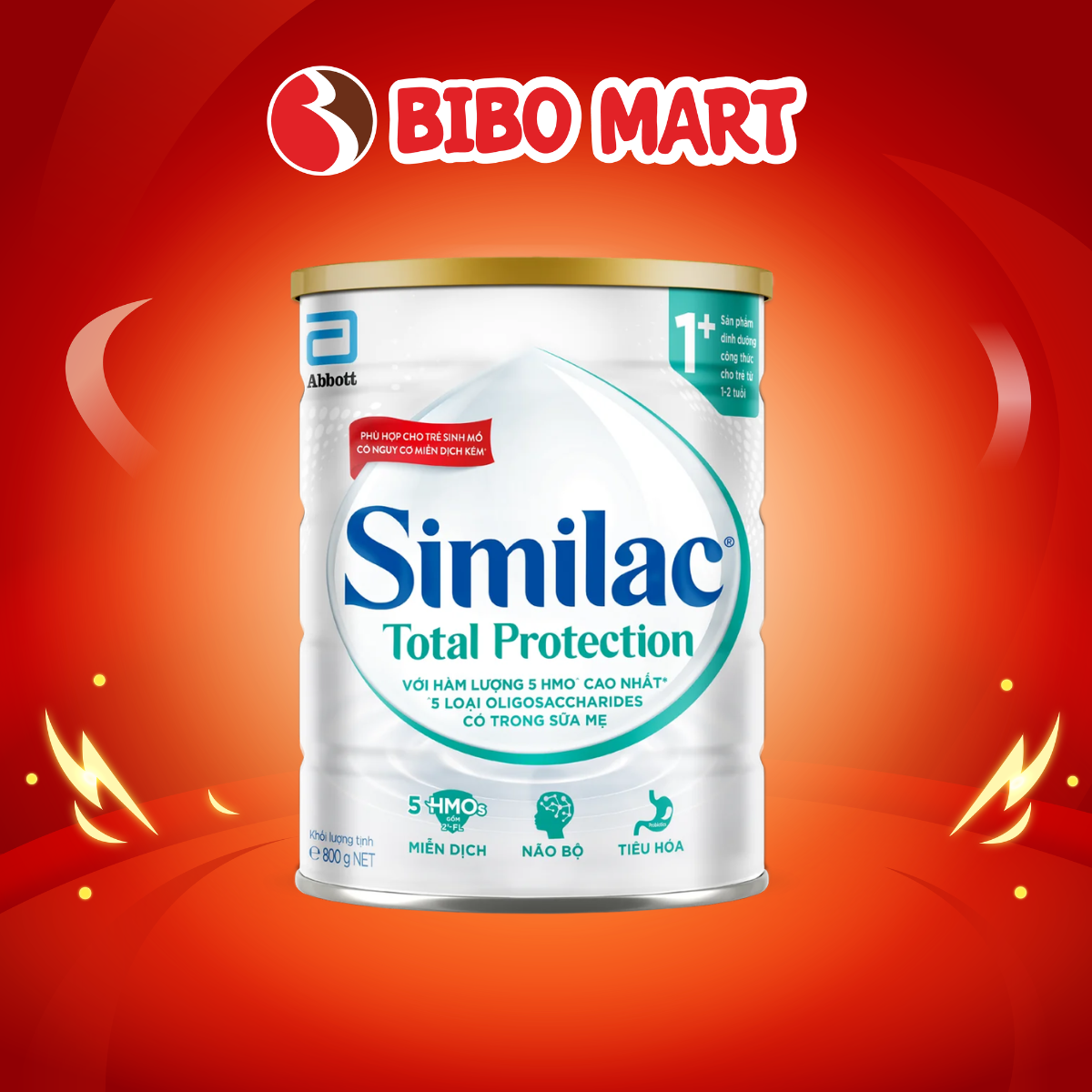 Sữa Bột Similac Total Protection 1+ Cho Bé Lon 800g Phát Triển Toàn Diện - Bibo Mart