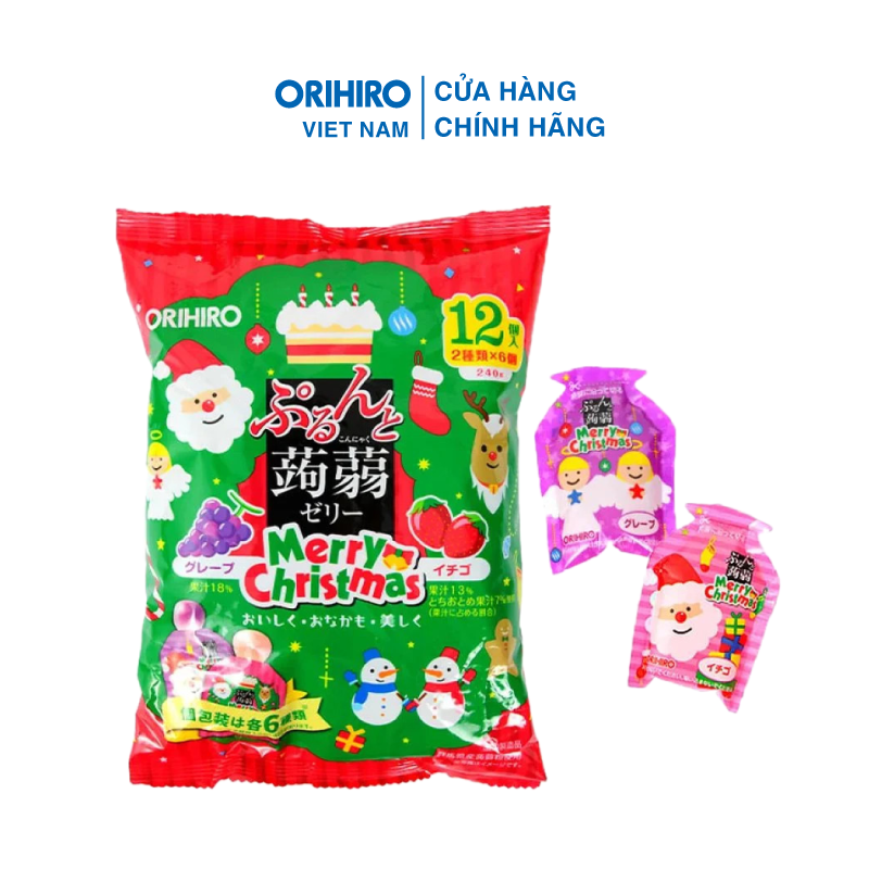 Thạch Giáng Sinh Orihiro vị nho tím và dâu tây