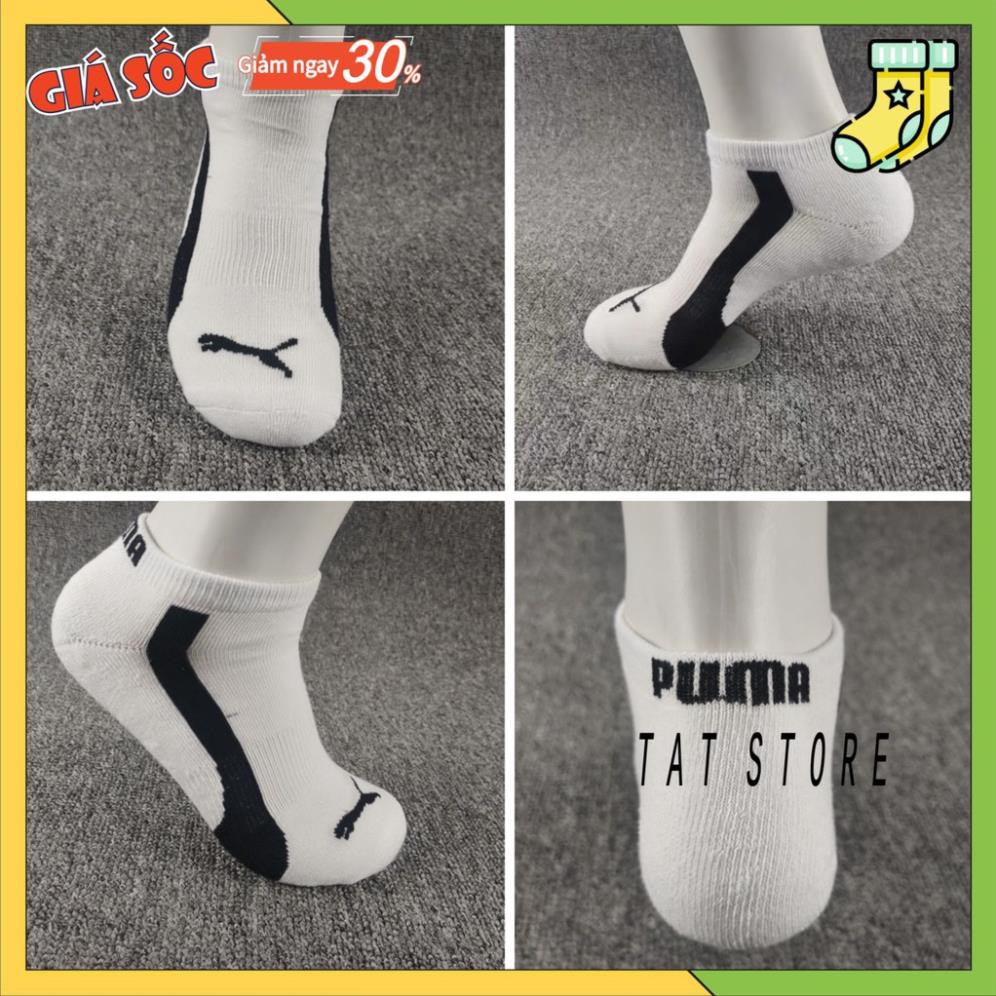 Tất thể thao -tất cổ ngắn nam nữ puma vớ nữ cổ ngắn khử mùi thấm mồ hôi tt13