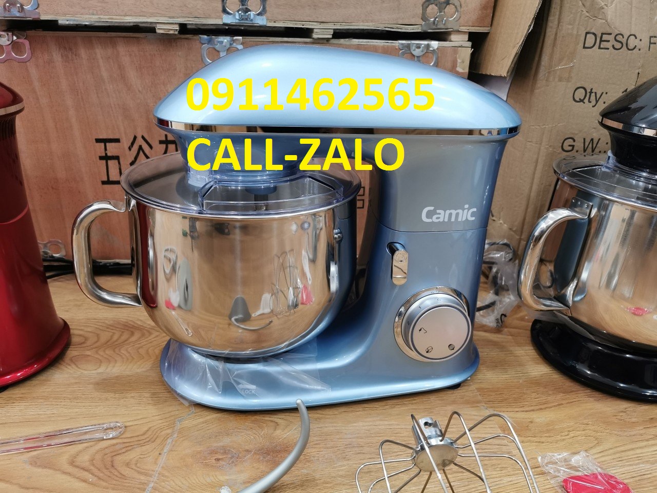 Máy nhào bột,trộn bột,đánh trứng 8 lít 1500w