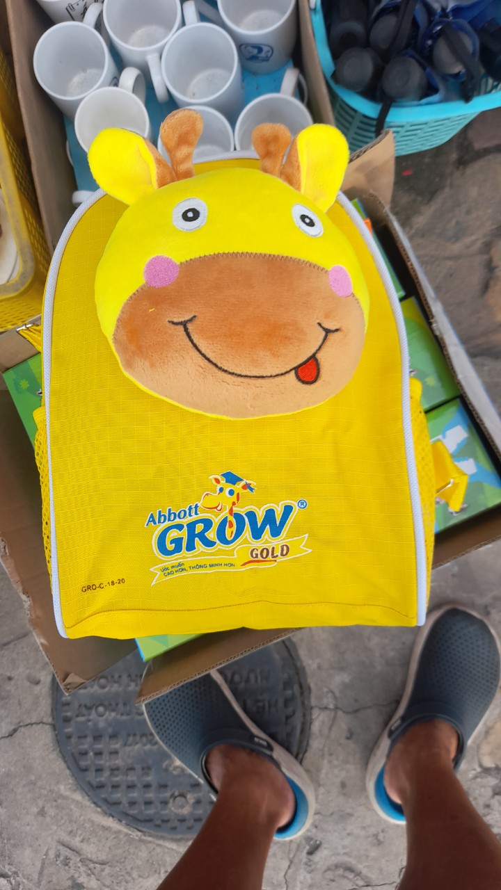 Balo Huơu cho bé học mầm non Quà tặng từ Grow
