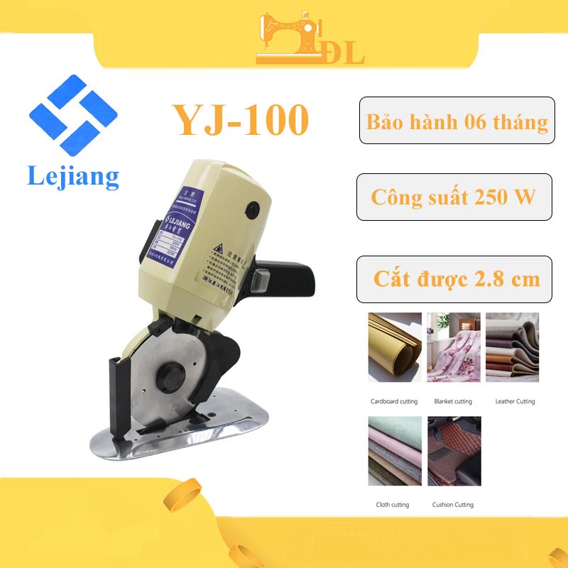 Máy cắt vải cầm tay lejiang yj-100 độ dày cắt lên đến 2.8 cm vải