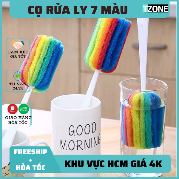 FREESHIP HCM cọ rửa Ly , Cây rửa bình nước cán dài , cọ rửa ly cốc giá rẻ - cọ làm sạch ly cafe thông dụng, Cọ rửa bình nước