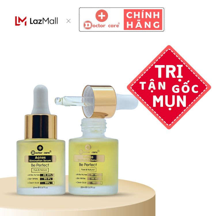 Combo 2 Serum Tri Mụn ẩn ,Mụn đầu đen Doctor Care Acnes Elimination 20ml