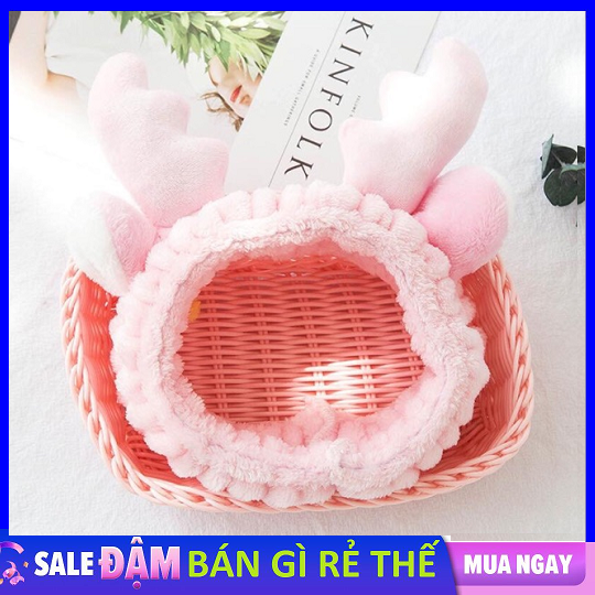 [HCM]Băng Đô Hươu Dày Mềm Mịn Cao Cấp - Turban Tuần Lộc