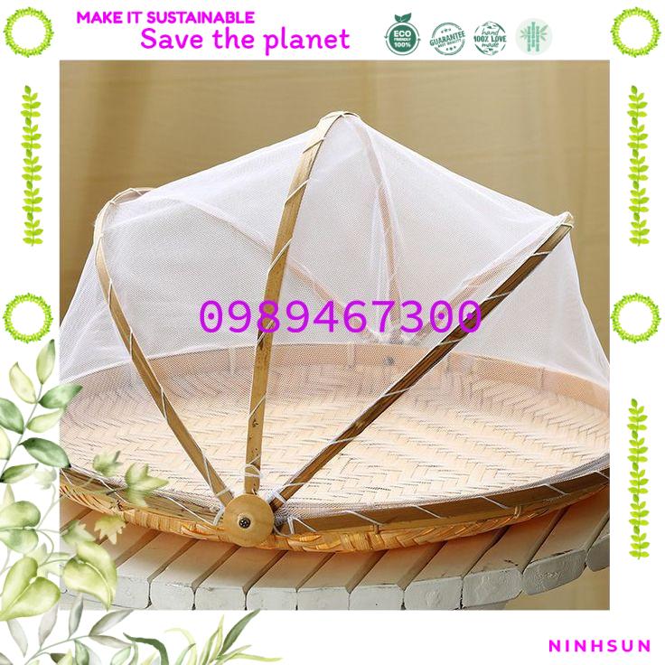 Mẹt tre lồng bàn, lồng bàn đậy đồ ăn tránh ruồi muỗi, bụi bặm, lồng bàn tiện, bảo quản đồ ăn, home decor, eco- friendly,Lồng Bàn Đậy Thức Ăn,