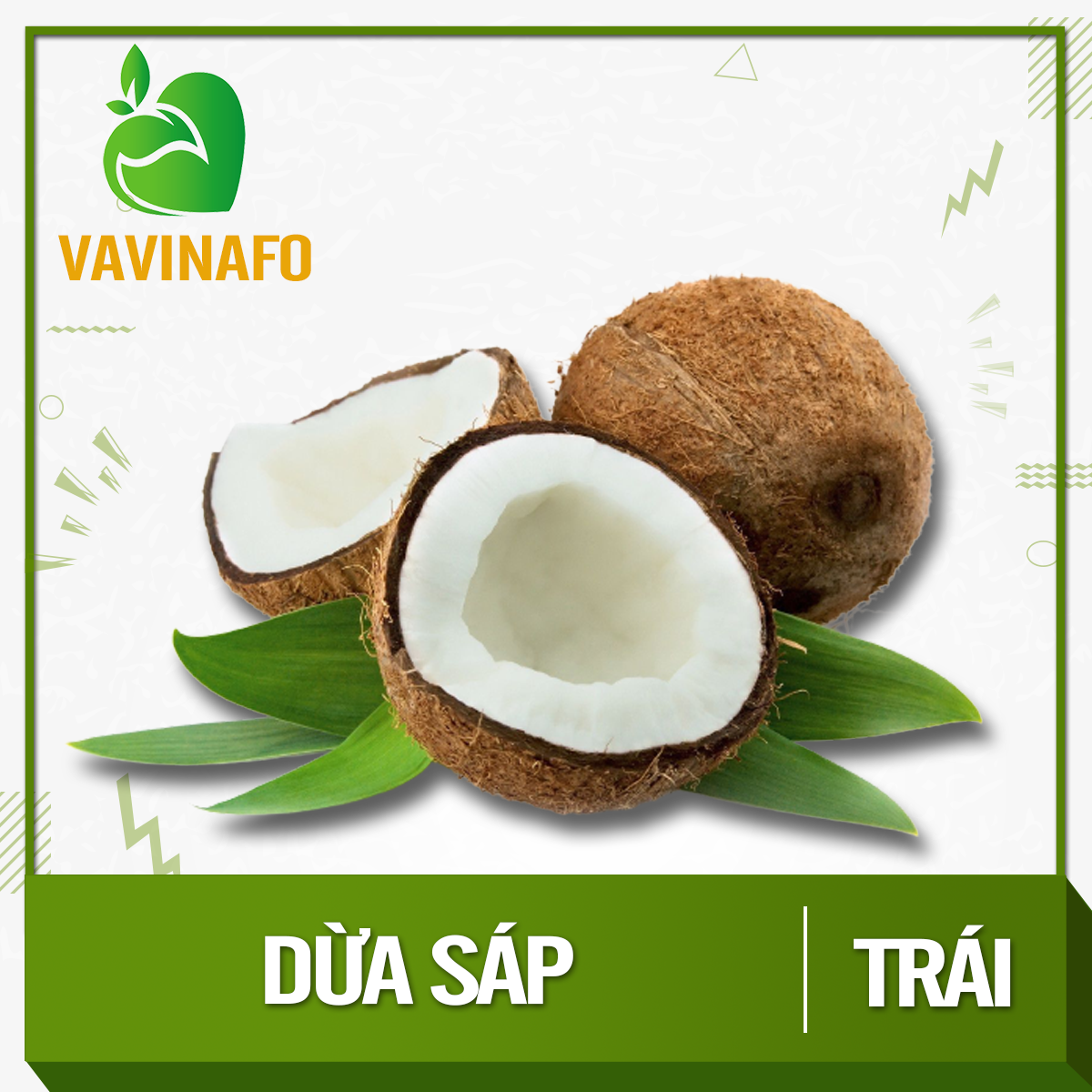 HCM - Dừa sáp nguyên trái (trái/gói) - Ngon, ngọt, cơm siêu dày - [Giao nhanh TPHCM]