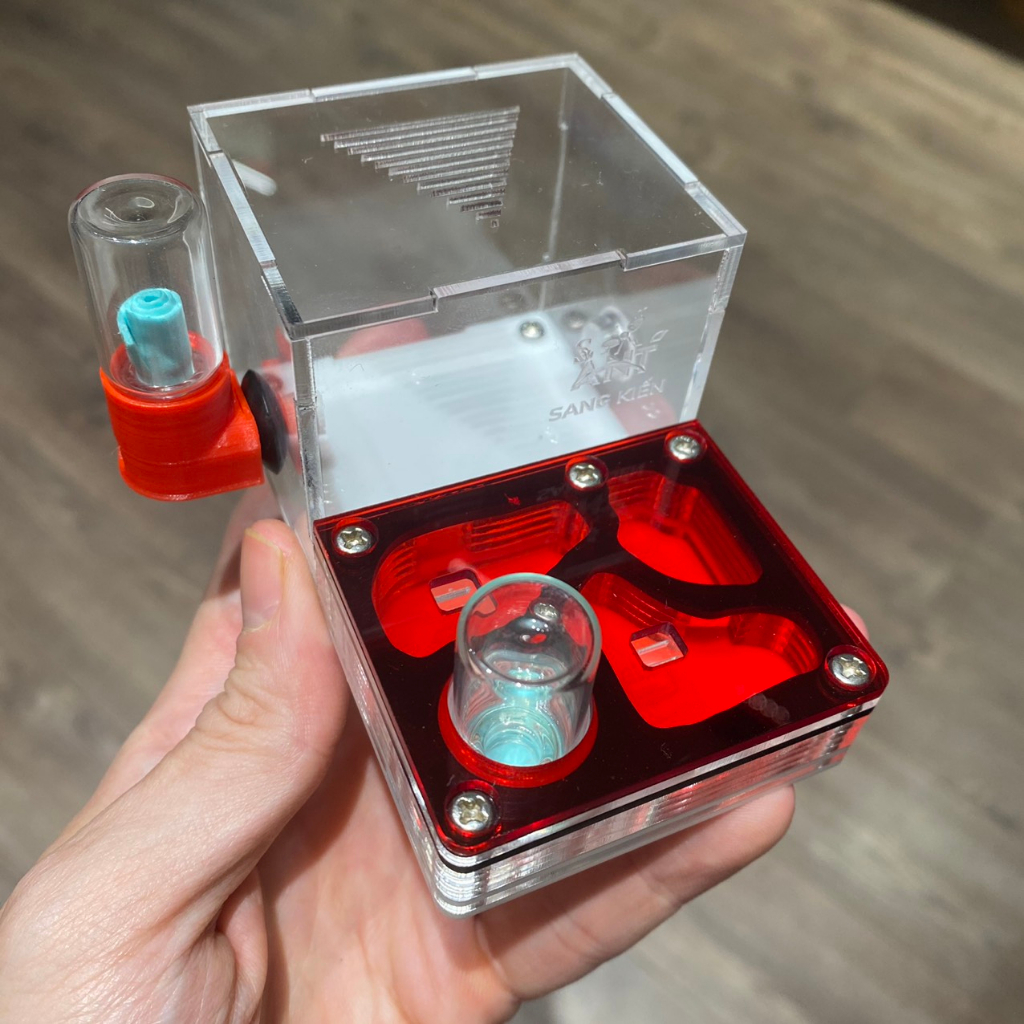 Tank kiến , ổ kiến , hộp nuôi kiến mica s08