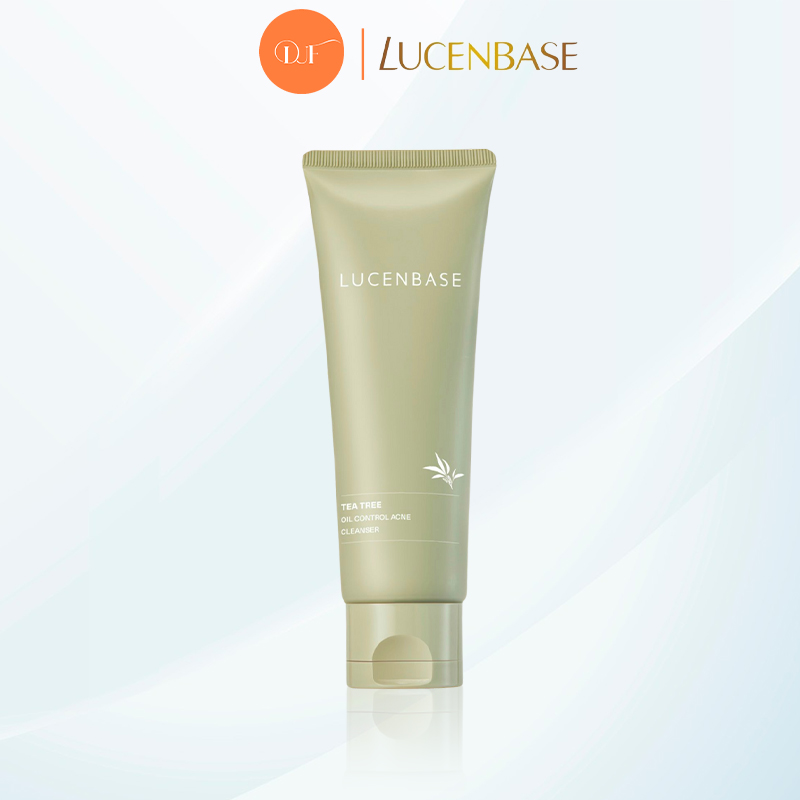 Sữa rửa mặt BHA tràm trà Lucenbase 120g làm sạch sâu, sạch bã nhờn và mịn da