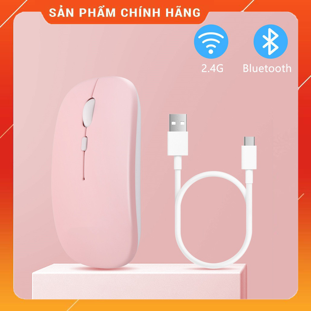 Chuột Không Dây HP 2 Trong 1 Chuột USB Có Thể Sạc Lại Và Chuột Chơi Game Có Đèn Nền Nhiều Màu Đèn LED Im Lặng Siêu Mỏng 2.4G, Cho Máy Tính iPad Máy Tính Xách Tay Máy Tính [ CÓ SẲN - SHIP NHANH]