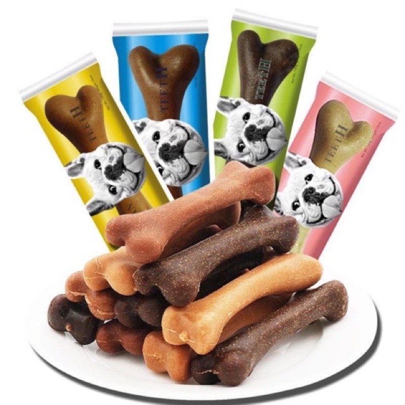 Xương gặm sạch răng cho chó mèo Yaho 25g - bánh thưởng cho chó