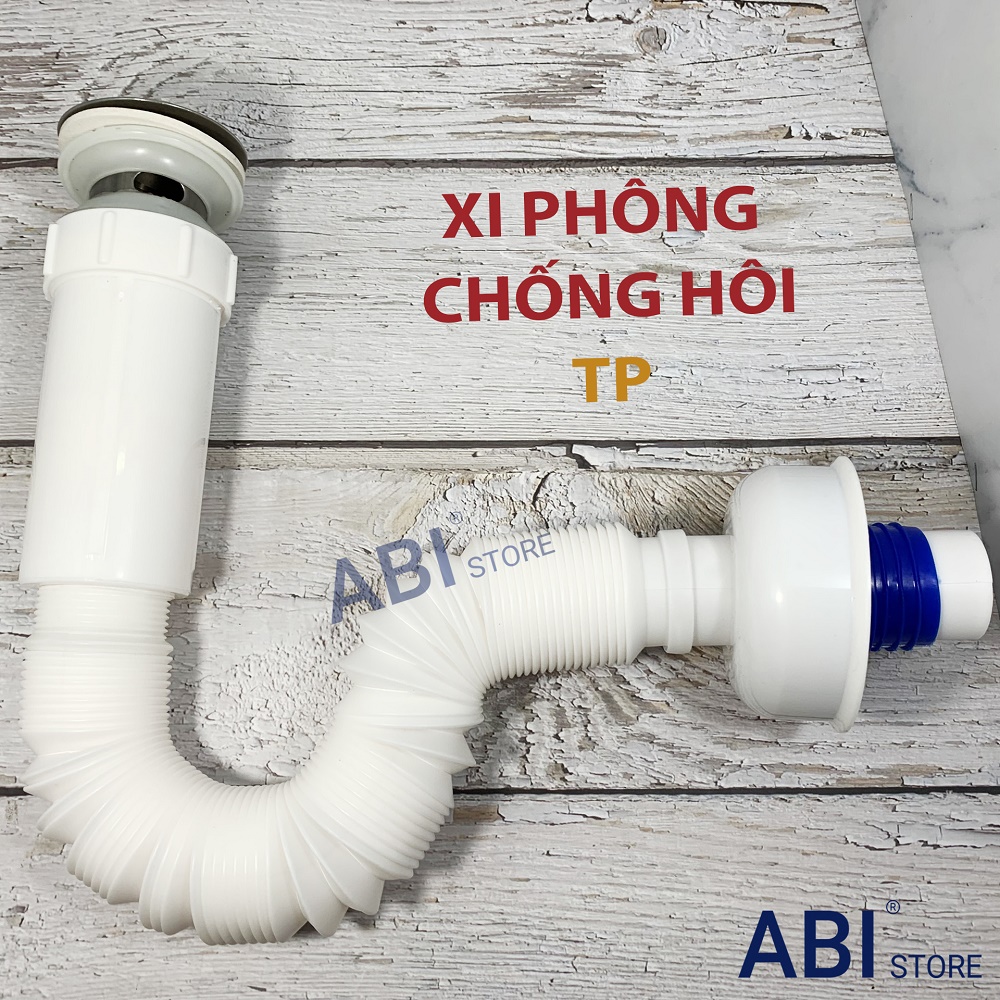 Xi Phông Chậu Rửa Mặt Lavabo Sun Nhựa Đầu Inox Chống Hôi Đẹp(1 chiếc)