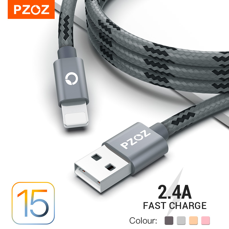 PZOZ Cáp Usb Cho Iphone 11 12 13 Pro Max Xs Xr X SE 8 7 6 Plus 6S 5 Ipad Air Cáp Sạc Nhanh Mini Cho Bộ Sạc Iphone