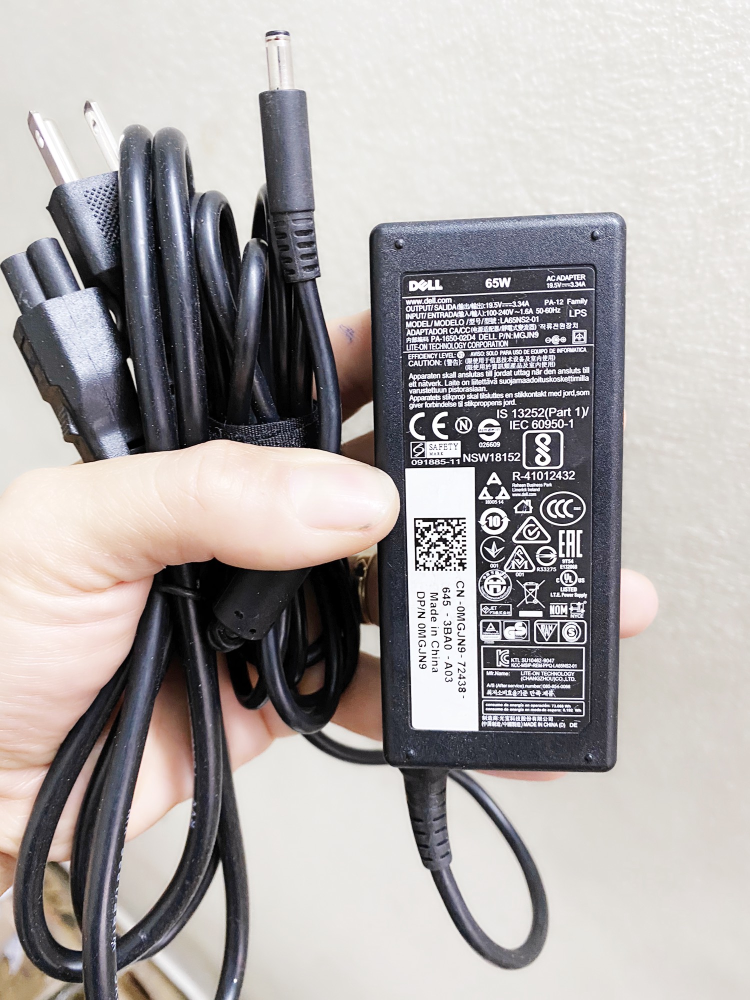 Cục nguồn pc dell optiplex 3040 19.5v-3.34a nguyên bản tháo máy dell