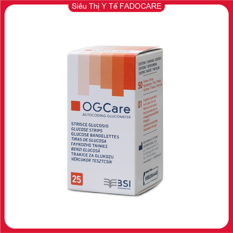 Que thử đường huyết OGCare