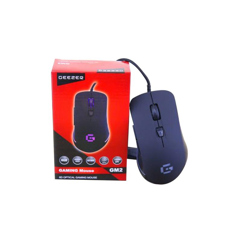 Mouse geezer gm2 rgb gaming black usb