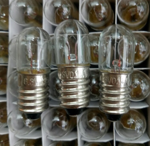 BÓNG ĐÈN SỢI ĐỐT ĐUÔI XOÁY E10 6.3V 0.15A T10x28