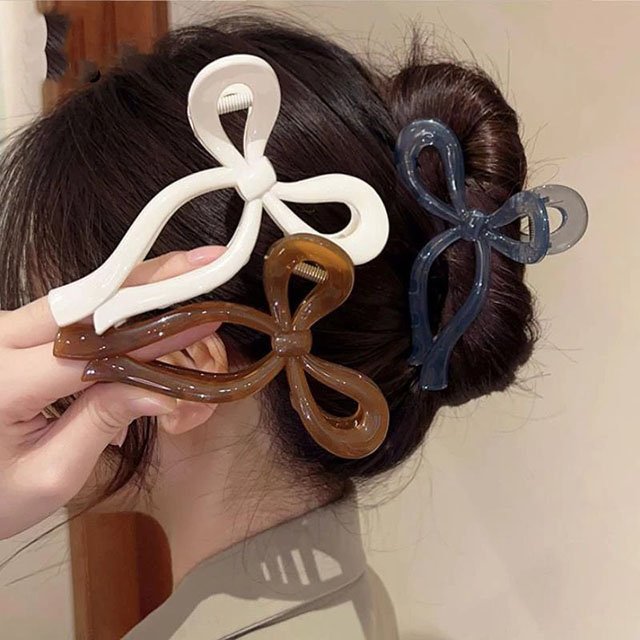 Kẹp càng cua nơ nhựa to
