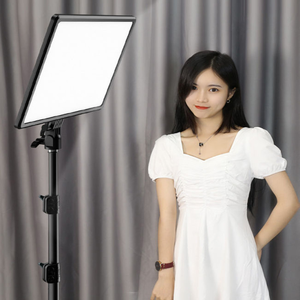 Bộ đèn studio chụp ảnh sản phẩm, đèn livestream bán hàng, studio và chụp ảnh, đèn led studio photography light a111 - công suất 100w - đèn led livestream có 3 chế độ sáng - kèm remote, tặng kèm chân đèn