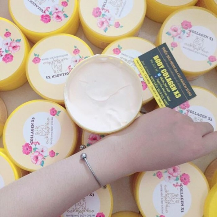 Combo kem 2 hộp body collagen x3 tặng kích trắng