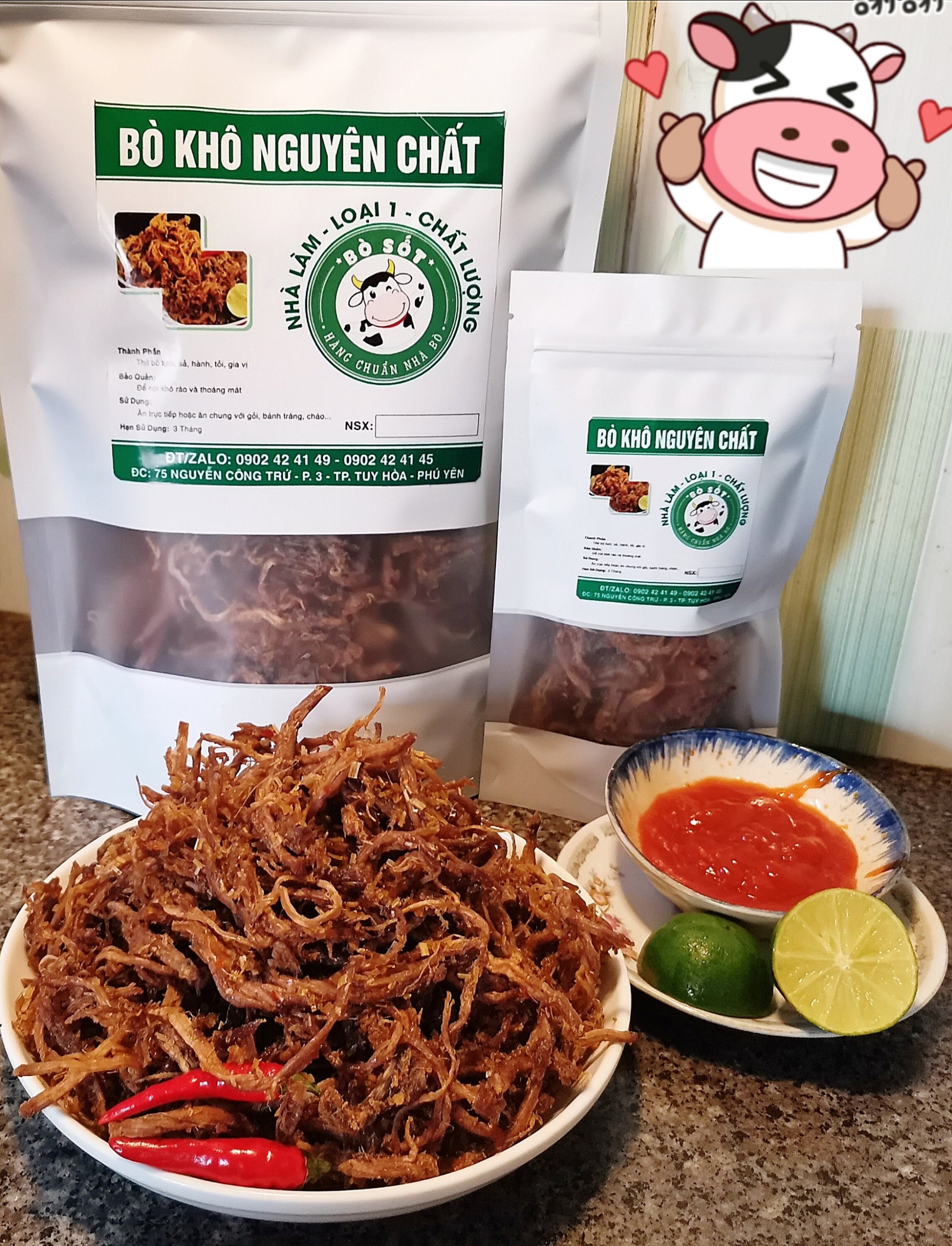 100gr bò khô xé sợi nguyên chất