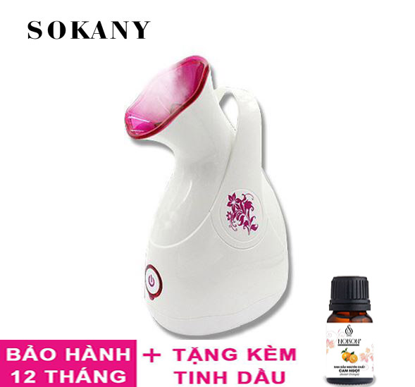 Máy xông hơi mặt Sokany618 thông thoáng lỗ chân lông, phụ hồi làn da hư tổn [ ĐỔI MỚI 7 NGÀY - BẢO HÀNH 1 NĂM - TẶNG TINH DẦU XÔNG MẶT ]