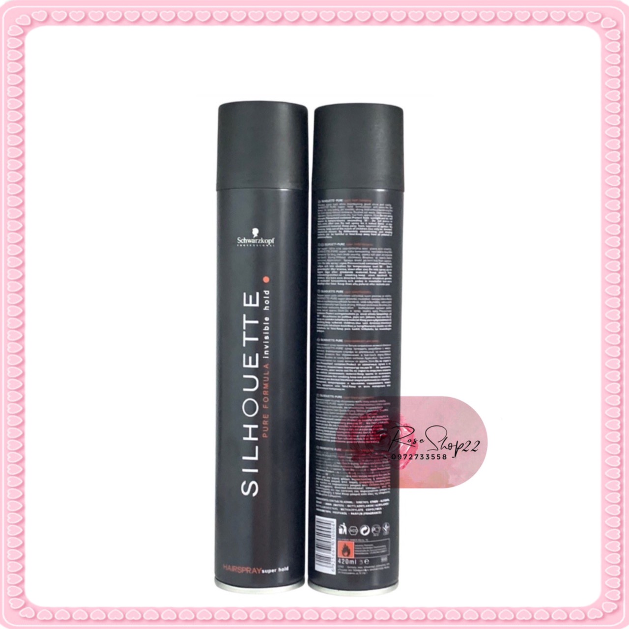 Gôm xịt tóc nam silhouette 420ml giữ nếp siêu cứng