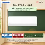 [Trả góp 0%] Máy lạnh/Điều hòa Panasonic CU/CS-XU9BKH-8- Công suất 1HP - Một chiều - Eco AI - Lọc sạch không khí nanoeX - Kết nối wifi - Hàng chính hãng