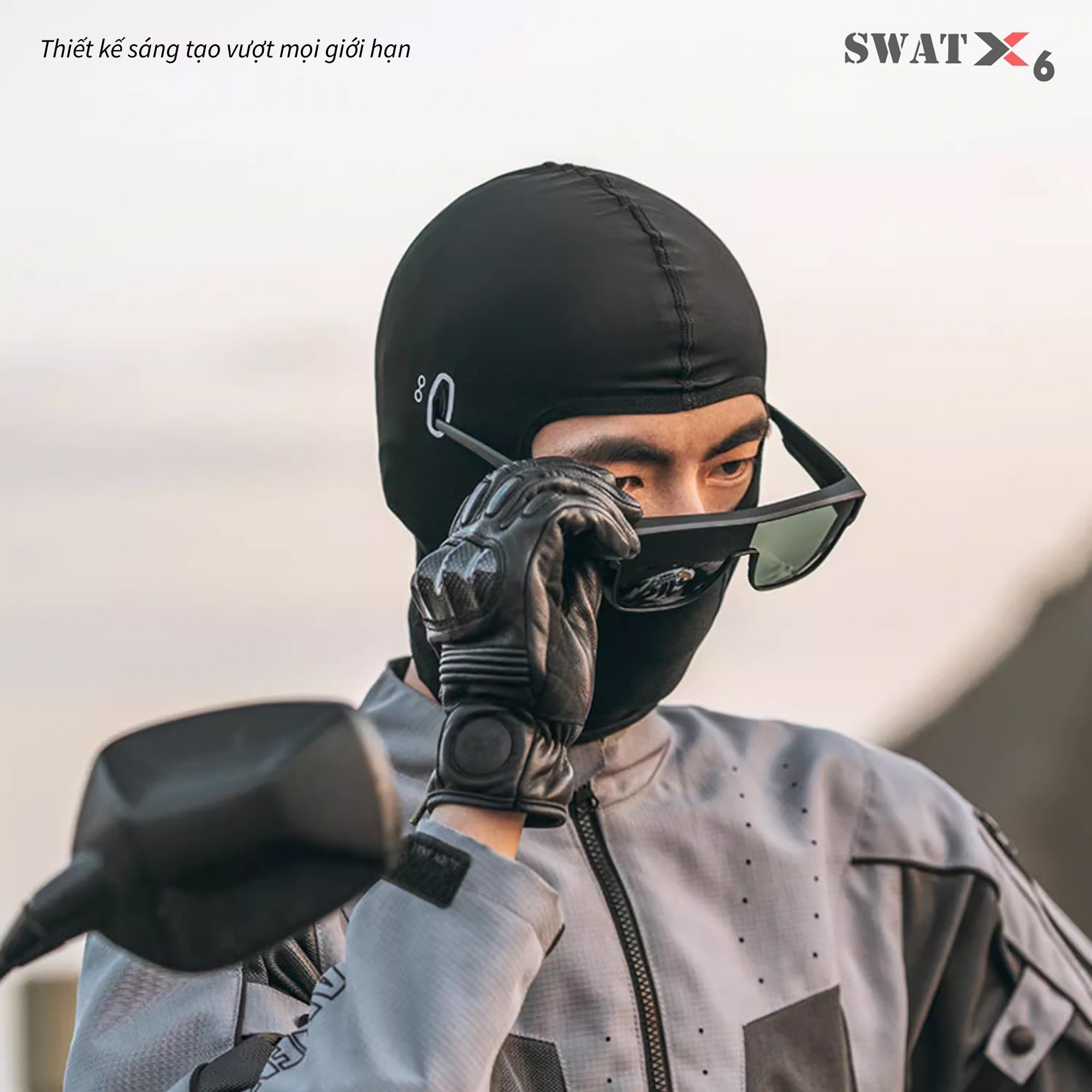 Khăn trùm đầu SWAT X6 phản quang phụ kiện thời trang đa năng và phù hợp với nhiều hoạt động ngoài trời