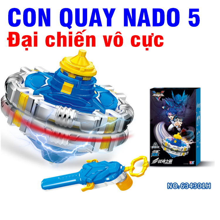 Con quay Infinity Nado 5 Đại Chiến Vô Cực Thần Phong Giáp Chiến dòng hợp thể gia tốc đồ chơi trẻ em mã 634301H
