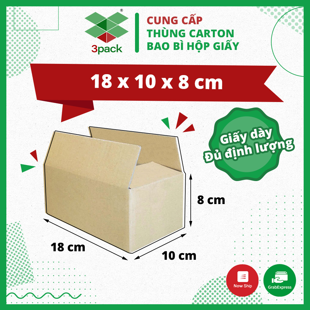 100 thùng hộp carton đóng gói hàng 3hnt0302 - giấy dày cứng cáp đủ định lượng - thùng đóng hàng vận chuyển
