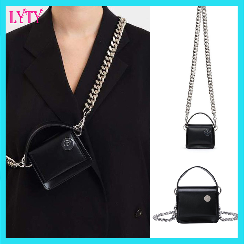 Túi xách mini đeo chéo nữ hottrend dây xích da PU bóng mịn thời trang cá tính