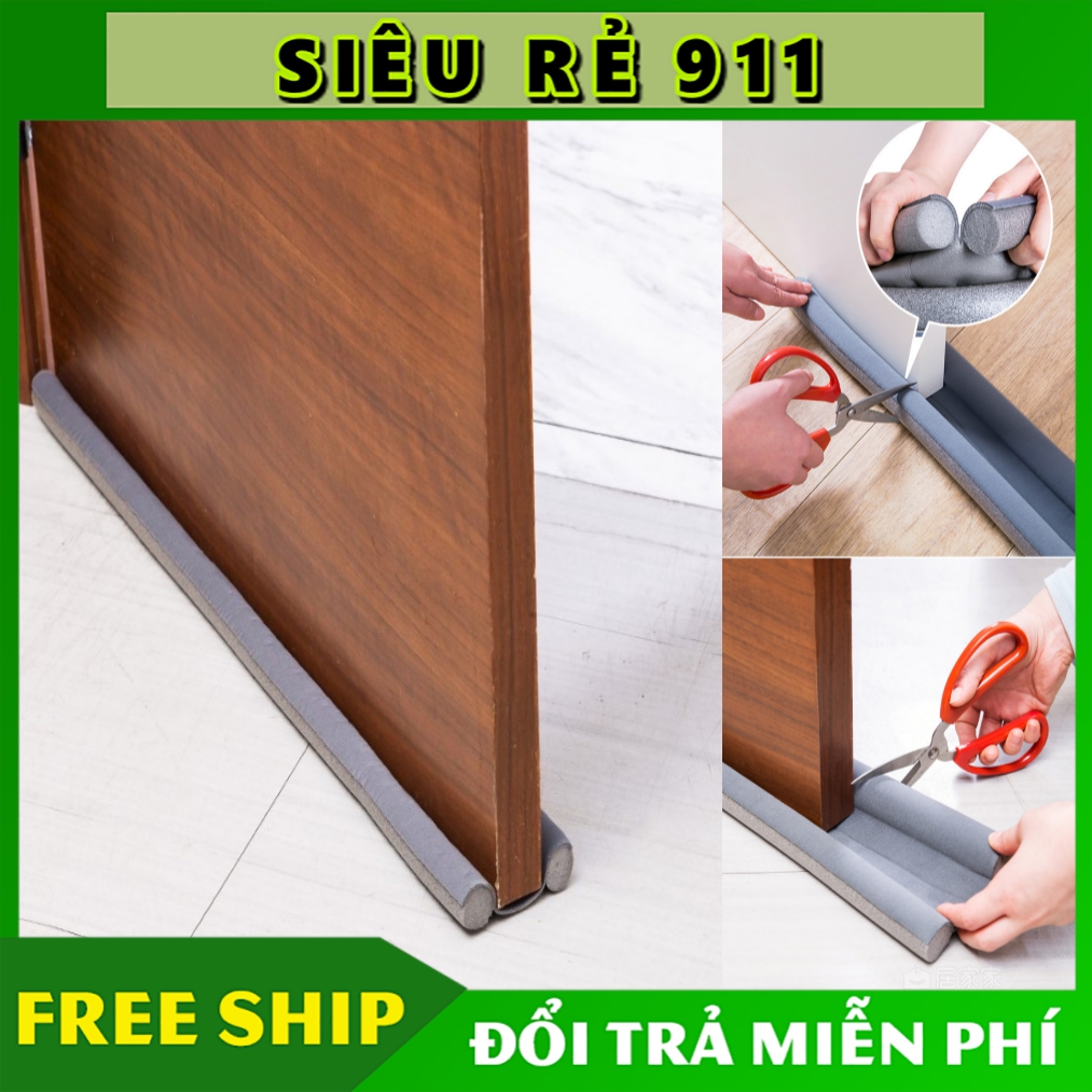 Đệm chặn khe cửa tránh kẹt chân bé, chống côn trùng, tiếng ồn, gió điều hòa, bụi bẩn