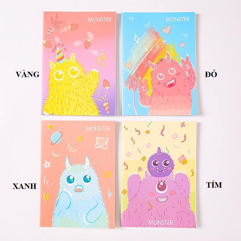 Vở kẻ ngang a5 monster 30 tờ 60 trang - sakurashop