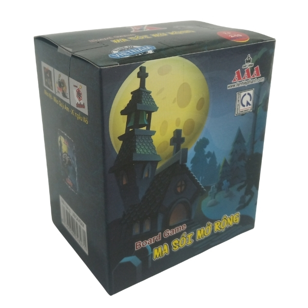 Boardgame ma sói mở rộng liên hiệp thành, chơi cùng với bộ cơ bản