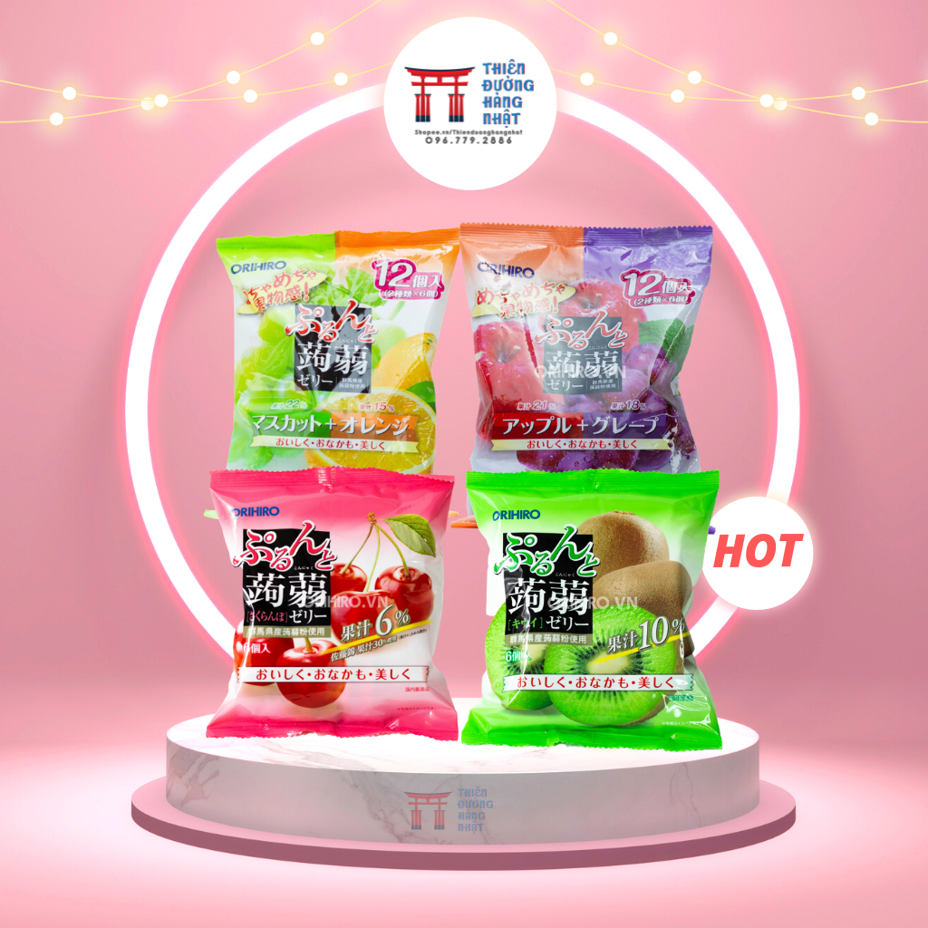 Thạch Trái Cây Orihiro, Thạch Hoa Quả Đủ Loại Nhật Bản [Date2023]