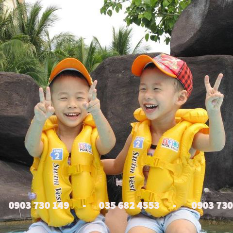 Áo Phao Tập Bơi Cho Bé - Ảnh Thật 100% - Áo Phao Bơm Hơi - Phao Bơi Trẻ Em- Dễ Dàng Bơm Hơi - Xả Hơi Gấp Gọn.