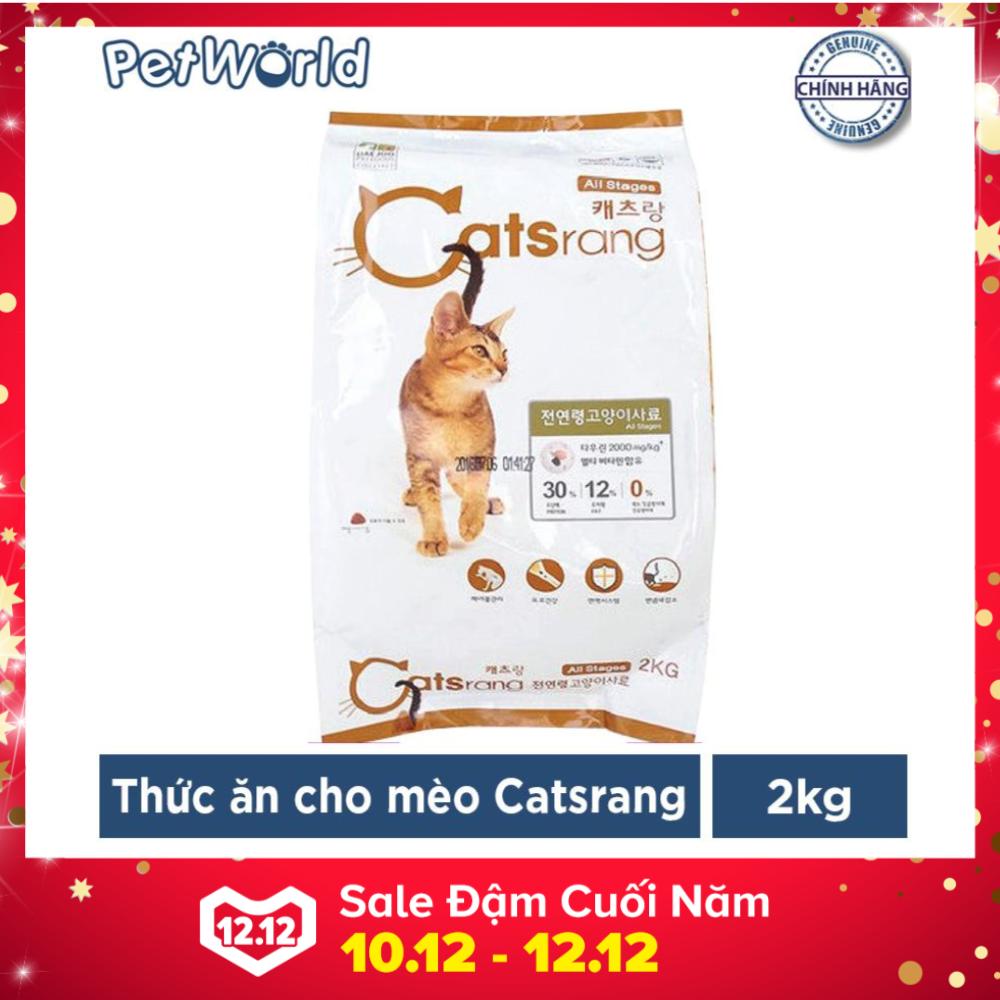 Thức ăn hạt dành cho mèo Catsrang túi 2kg