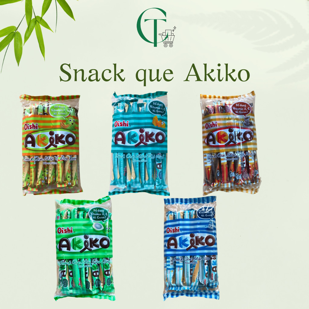 [HN] Bánh snack que AKIKO (nhiều vị) gói 160g