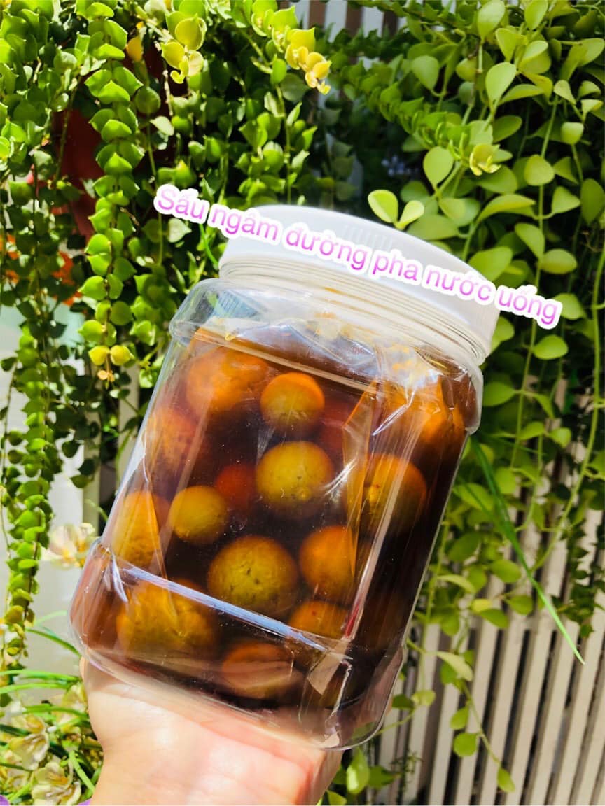 1kg sấu ngâm nước đường, pha nước uống ngày nắng nóng