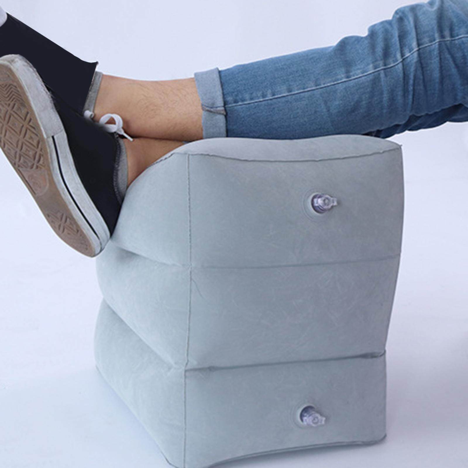 Alilaza gối kê chân bơm hơi ghế kê chân 3 lớp gối kê chân để đi du lịch