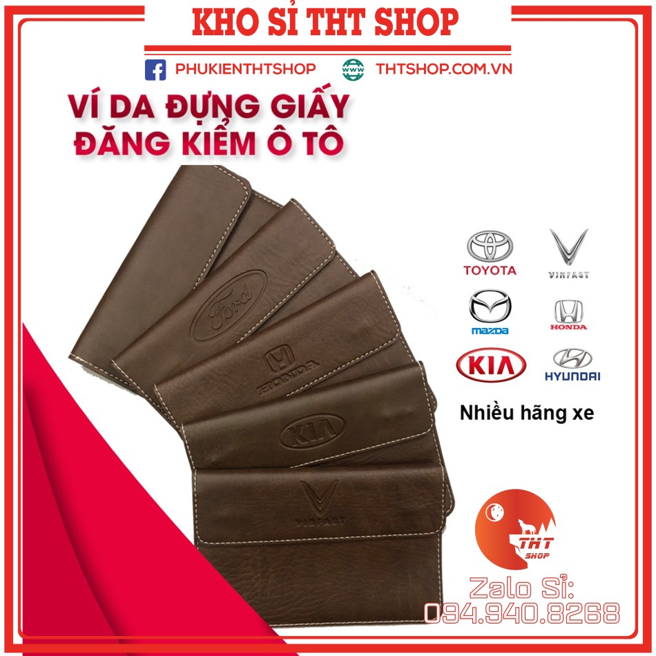 Ví đựng giấy tờ ô tô - ví đựng giấy đăng kiểm - túi đựng giấy tờ xe ô tô cao cấp tohoto.