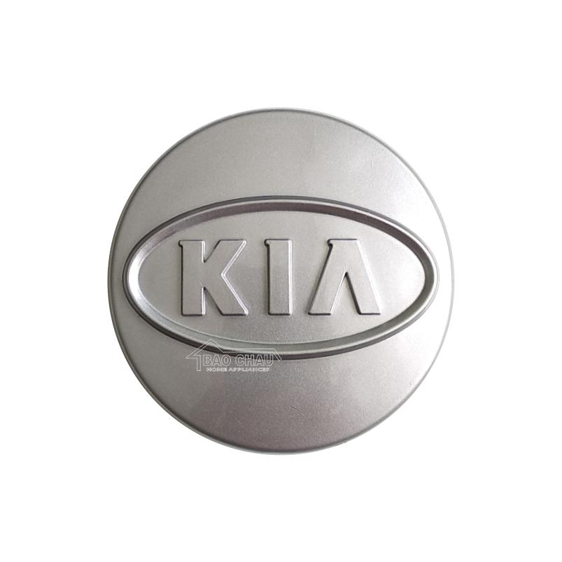Logo chân gài chụp mâm bánh xe Ô tô (1 cái logo) dùng cho xe KIA Morning, Picanto, Cerato, Rio, Carens, Sorento, Sedona, Rondo, K3 (Bạc)