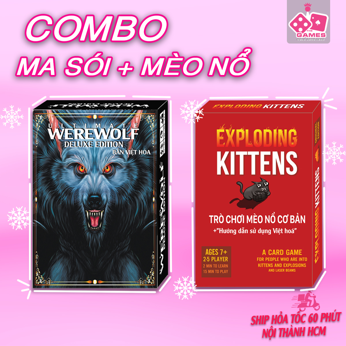 Combo bài ma sói ultimate + mèo nổ việt hóa phiên bản mới