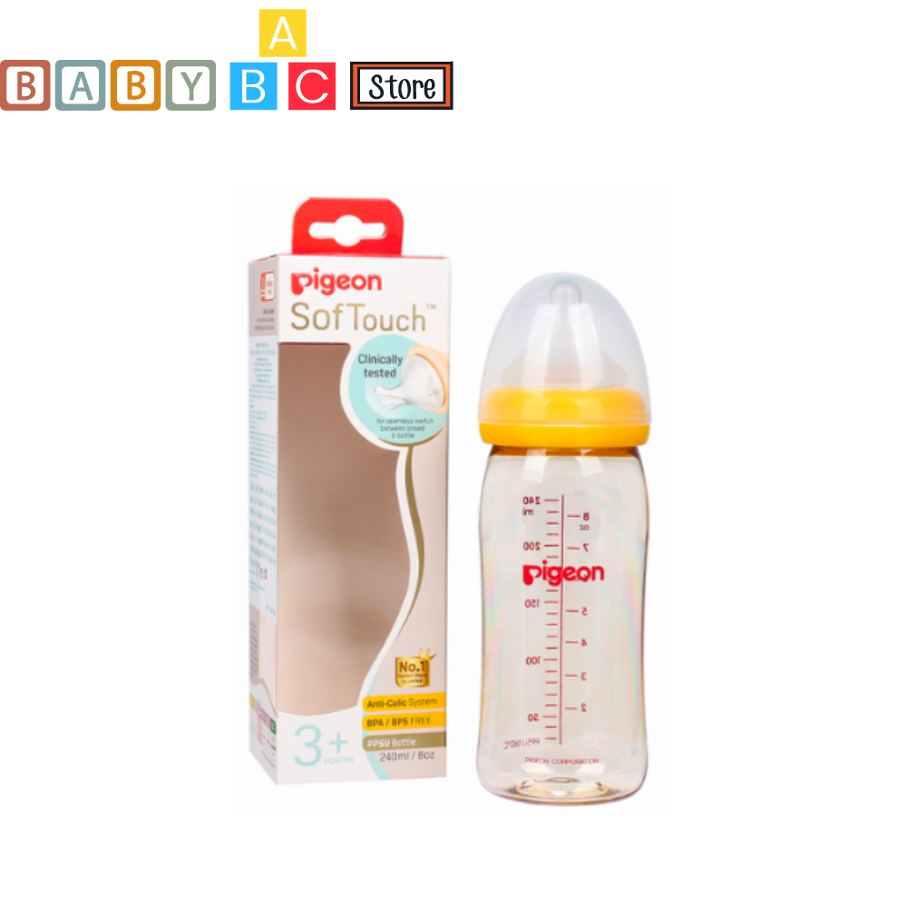 Bình sữa pigeon cổ rộng nhựa ppsu cao cấp bình sữa cho bé dung tích 240ml