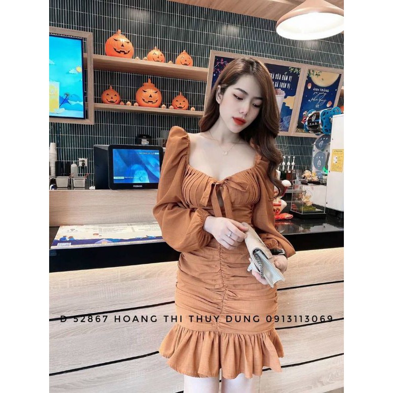 [HCM]ĐẦM BODY ĐUÔI CÁ NHÚN