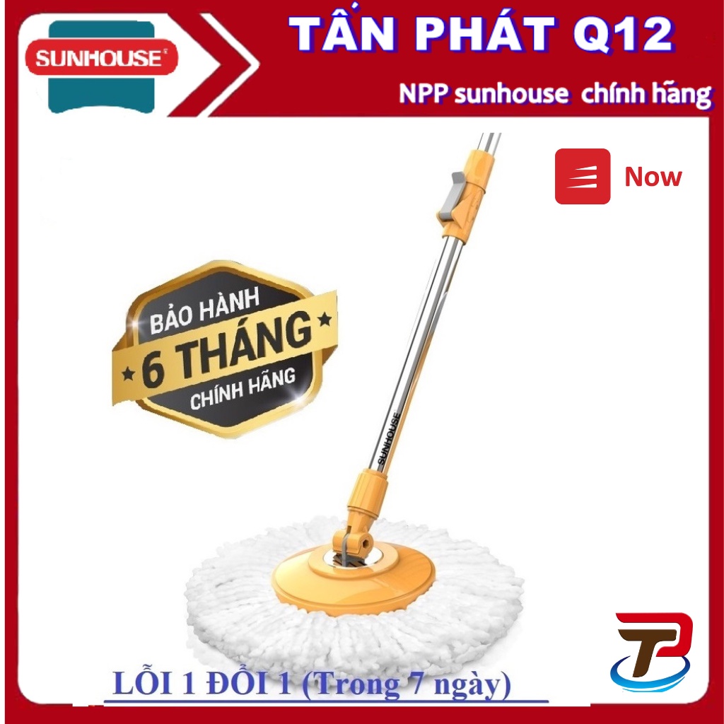 CÂY LAU NHÀ 360 ĐỘ SUNHOUSE (BH 6 THÁNG)