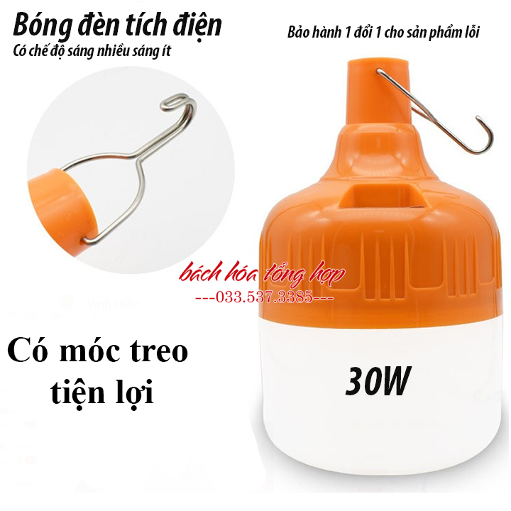Bóng đèn tích điện 30W, bóng đèn sạc điện, bóng đèn sạc USP, bóng đèn, bóng điện, bóng đèn thắp sáng, bóng điện thắp sáng, bóng đèn led tích điện, bóng đèn led sạc điện