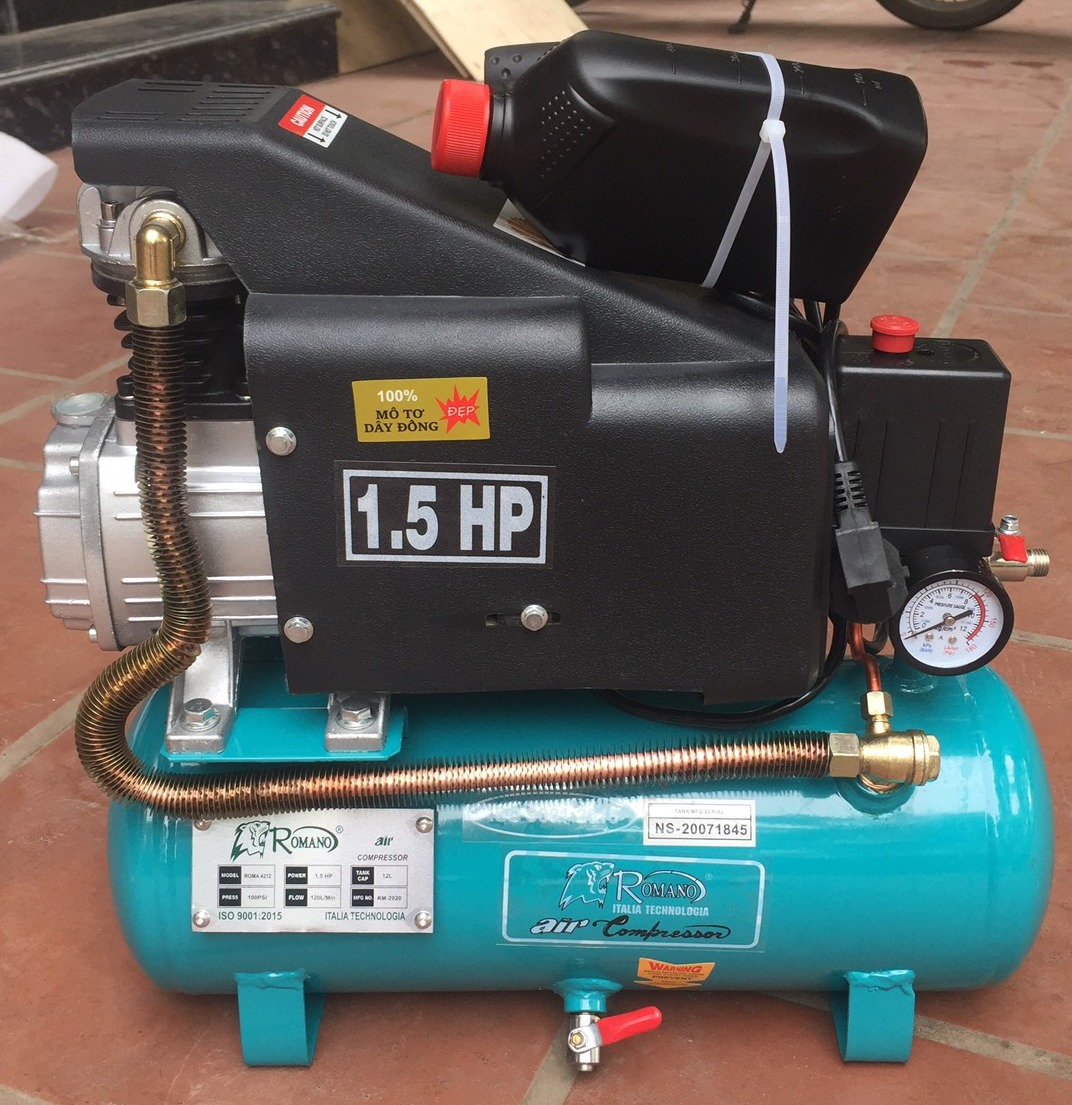 Máy nén khí có dầu liền trục romano rm 4212 1hp
