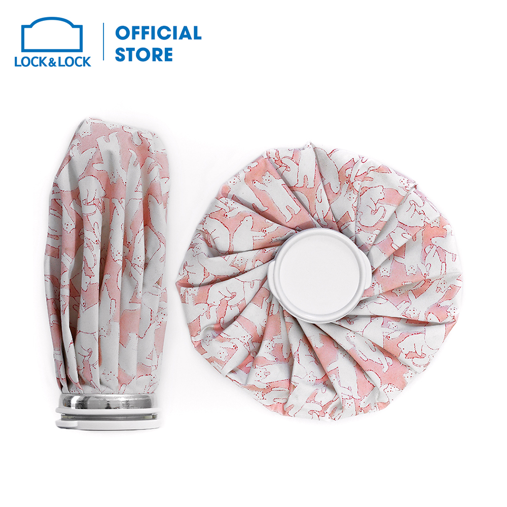 Túi chườm đá p-2242pik - p&q ice bag 9 inch lock&lock - màu hồng